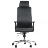 STEMA - AKCENT Fotel Obrotowy F | Oparcie Tapicerowane | Grafit | Obciążenie do 150 kg | Zgodny z Rozporządzeniem z 2023 roku