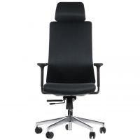 STEMA - AKCENT Fotel Obrotowy F | Oparcie Tapicerowane | Czarny | Obciążenie do 150 kg | Zgodny z Rozporządzeniem z 2023 roku | DOSTĘPNY OD RĘKI