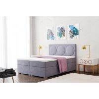 SOFIA MEBLE - GRANDE Łóżko kontynentalne 140x200 z pojemnikiem