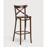 PAGED - CLASSIC Krzesło Barowe H-1230 | Siedzisko tapicerowane | Buk | Kont.