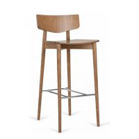 PAGED - UVU Krzesło Barowe H-4350 | Siedzisko Twarde | Buk | Kont.