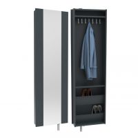 ALLHALL - HOME Szafa obrotowa płaska z lustrem HOP-3-GBM