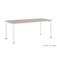 UNIQUE MEBLE - PASON - MANAGER DESK Biurko | Stelaż biały | Blat Beżowy | 180x80 cm