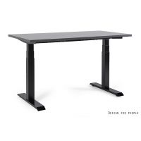 UNIQUE MEBLE - FIGHTER SINGLE DESK Biurko 1-Osobowe | Regulacja Elektryczna | Blat | Antracyt | Biały