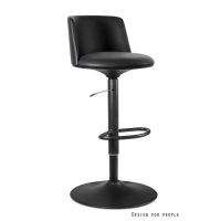 UNIQUE MEBLE - NOHO Hoker CM-B320BS-PU-4 | Eko-Skóra Czarna