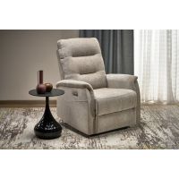 HALMAR - JAMAL Fotel rozkładany | z funkcją relax | beżowy