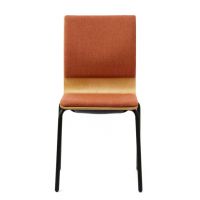 BGROUP - JOANNA Krzesło Konferencyjne JO3 S40 / S44 / S30 / S34 | Stelaż Metalowy na 4 nogach | Kubełek Sklejka + Tapicerowana Nakładka na Siedzisku i Oparciu