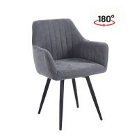 FURNITEX - K18-FX Krzesło | Obrót siedziska | Davis Scala NW 97 | Ciemny szary
