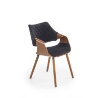 HALMAR - K396 Krzesło | orzechowy/ czarny