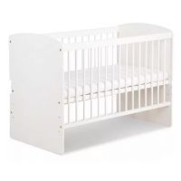 KLUPŚ - Karolina II BIEL Łóżko 120x60