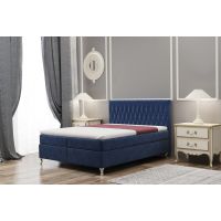 SOFIA MEBLE - KATE Łóżko kontynentalne 200x200 z pojemnikiem