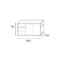 AMS Meble Biurowe - CLASSIC Kontener Gabinetowy CSK1 | Zamek Centralny