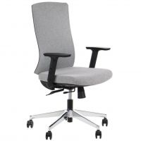 STEMA - Fotel obrotowy TONO | Szary | Podstawa Chromowana