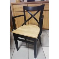 KOLMAR - KTF 1050 Fotel | Buk Czarny | Siedzisko Dąb | DOSTĘPNE OD RĘKI