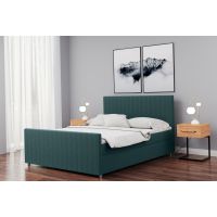 SOFIA MEBLE - LANTINO Łóżko kontynentalne 180x200 z pojemnikiem