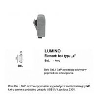 Meblomak - LUMINO BaL element Bok typu a Lewy