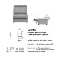Meblomak - LUMINO WDAP Prawa, element wstawka duża - relax akumulator