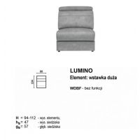 Meblomak - LUMINO WDBF element wstawka duża bez funkcji