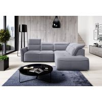 WERSAL - MURILLO L Narożnik prawy z elektrycznie wysuwanym siedziskiem i pojemnikiem | DOSTĘPNY OD RĘKI