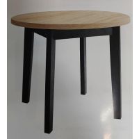 STOLMEB - MAX OKRĄGŁY Stół 100+2x40 cm | Okleina naturalna