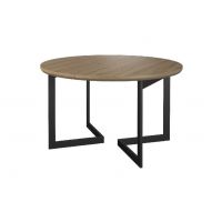 MEBIN - GINTARO Viva Stół okrągły 120 rozsuwany | Blat lite drewno