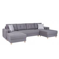 Morel Meble - SEKKEN HR OT.L + S2 + OT.P Narożnik z funkcją spania i dwoma pojemnikami na pościel