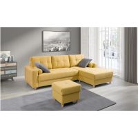 Morel Meble - SEKKEN HR Narożnik z funkcją spania i dwoma pojemnikami na pościel