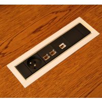 FORMAT - SKLEP - FRAME Mediaport F6M4GB2RJ1HD | 4 x 230 V | 2 x RJ45 kat 5e | 1 x HDMI | 4 Modułów