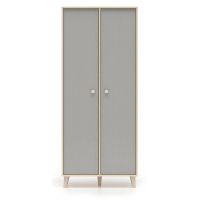 ML MEBLE - MEVEL 02 Szafa 2d | Szary Pallad | Piasek Pustyni