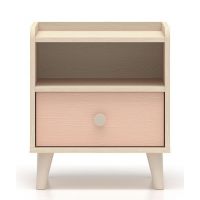 ML MEBLE - MEVEL 10 Szafka nocna | Millenial Pink | Piasek Pustyni