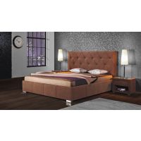 NEW ELEGANCE - NEW ELEGANCE Łoże Mini Maxi 200x200 (wezgłowie 2700 wys. 120 cm, Korpus C przeszycie C, nożka B)