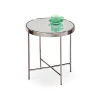 HALMAR - MIRA Ława | chrom / lustro