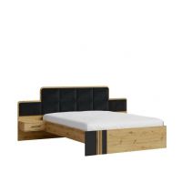 FADOME - MOLTO BLACK Łózko ML (z szafkami) 1600/200