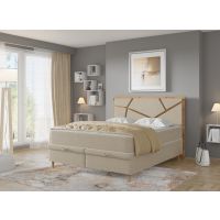 MPF MEBLE POLSKIE FIJAŁEK - MOSAIC Łóżko Kontynentalne z pojemnikiem | z materacem | 160x200