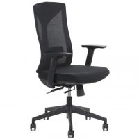 STEMA - Fotel Obrotowy HAGER | Czarny | Podstawa Nylonowa | Zgodny z Rozporządzeniem z 2023 roku