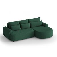 Mars Meble - OLIVIO L PREMIUM DARK GREEN Narożnik z funkcją spania i pojemnikiem PROMOCJA