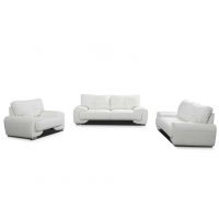 Mars Meble - OMEGA LUX ZESTAW WYPOCZYNKOWY 3+2+1 Bez funkcji BIAŁY | PROMOCJA