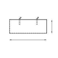 AMS Meble Biurowe - Osłona do biurek OB2 | L=120 cm