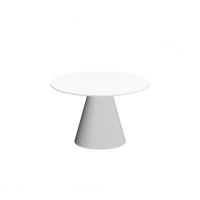 HUBERTUS - GLAMOUR PINETO MINI Ława 80 | Biały mat | Chrom