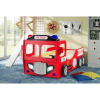 PLASTIKO - WÓZ STRAŻACKI Łóżko Parterowe | 205x120x105 cm