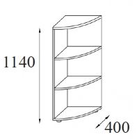 AMS Meble Biurowe - Regał Aktowy RG28 | 3OH | Narożny