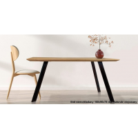 ORTUS - ROMANO Jesion Stół nierozkładany | Krawędź ścięta | Grubość blatu 4 cm