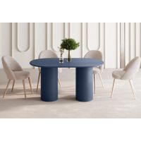 HUBERTUS - ROSETO Stół 150x80 | Granatowy mat