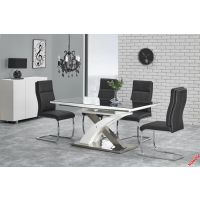 HALMAR - SANDOR 2 Stół 160-220x90 | Czarny | Biały