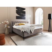 MC AKCENT - SARNIA Łóżko bez pojemnika 160x200 | Tkanina beż 05 | SAR16041