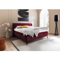 MC AKCENT - SARNIA Łóżko bez pojemnik 180x200 | Tkanina czerwona 09 | SAR18051