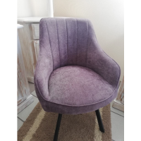 MC AKCENT - SASSELLO Krzesło | Obrót siedziska | 4 Nogi metal czarny mat | Tkanina typu Szenil Bordowy merlot | SA4S43ME | 2 Sztuki | DOSTĘPNE OD RĘKI