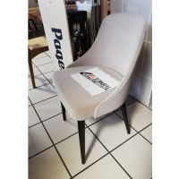 PAGED - WYPRZEDAŻ SCUDO Krzesło buk | Buk czarny (063) | Tkanina Matt Velvet 09 | 4 sztuki | DOSTĘPNE OD RĘKI