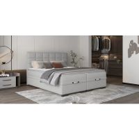 WERSAL - SEMENO Łóżko kontynentalne z pojemnikiem 140x200 | Materac Mini Pocket | Materac Pocket