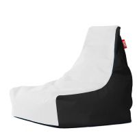 GIGANT PUFA - Fotel SIT czarno-biały